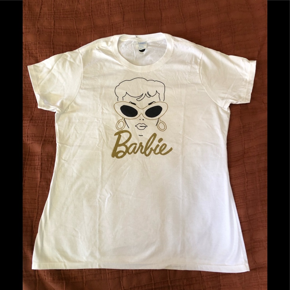 Barbie 1959 Face Tshirt by Mattel Womens’ sz L 100% Cotton Classic NEW